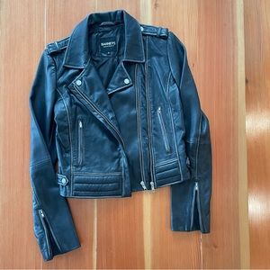 Barneys Original Leather Bomber Jacket